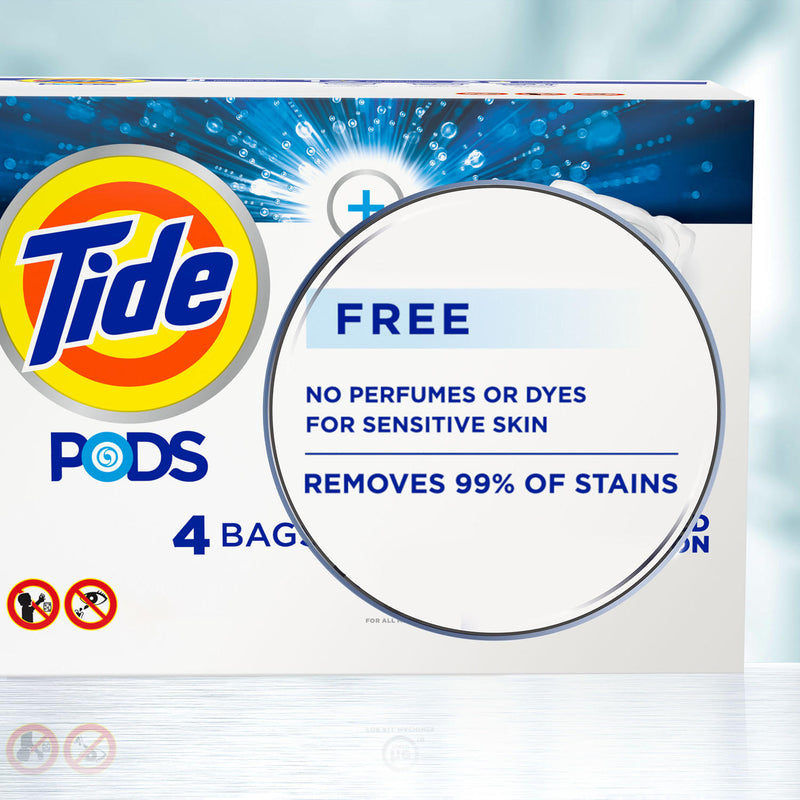 Tide PODS Plus Ultra Oxi Free Liquid Laundry Detergent Pacs (104 ct.)