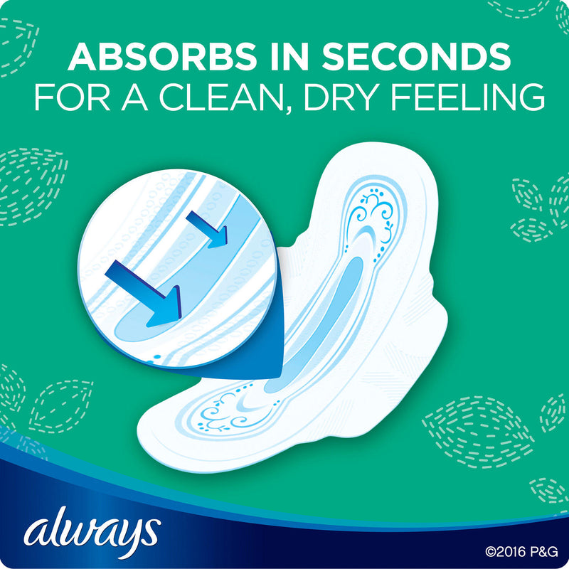 Always My Fit Ultra Thin Size 3 Extra Long Super Pads With Wings Unscented (114 ct.)