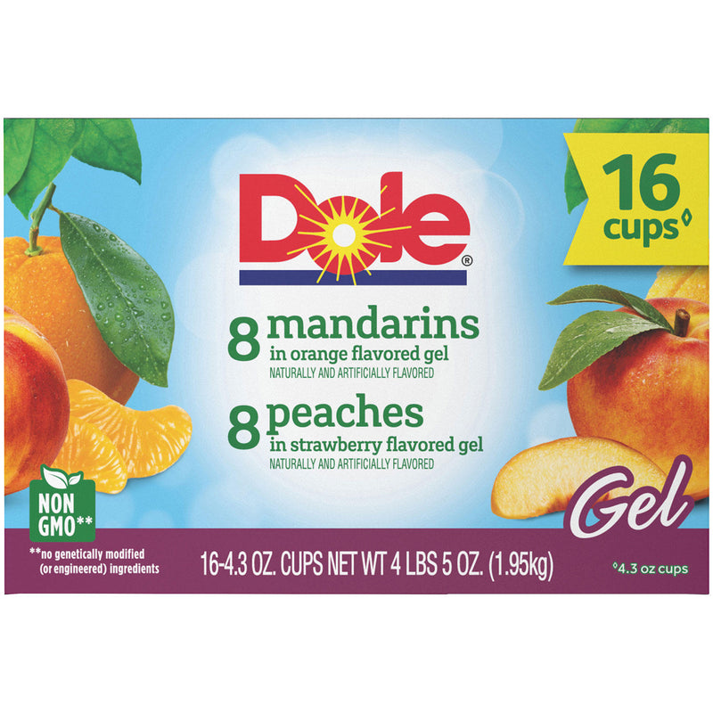 Dole Fruit Bowls in Gel Variety Pack (4.3 oz., 16 pk.)