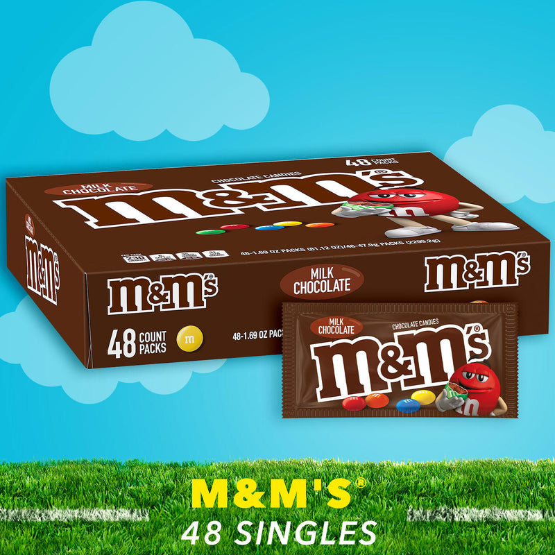 M&M'S Milk Chocolate Full Size Bulk Candy (1.69 oz., 48 ct.)