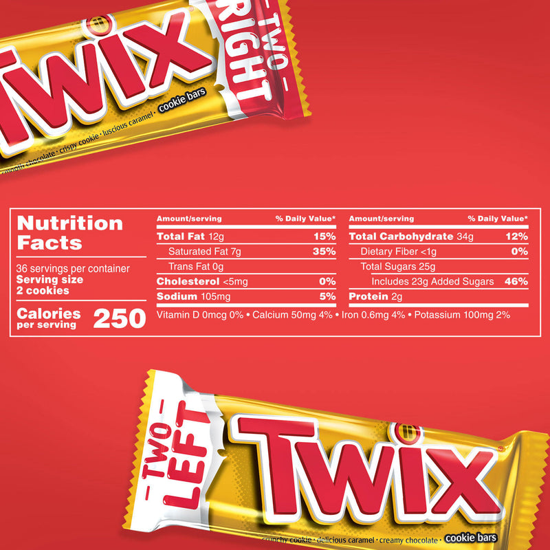 Twix Candy, Full Size, Bulk Fundraiser (1.79 oz., 36 ct.)