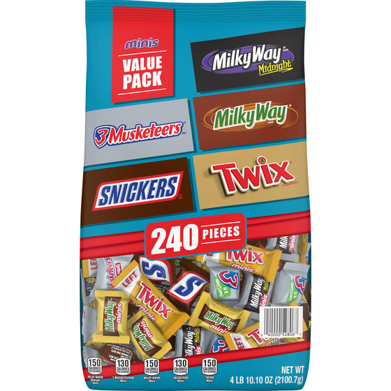 Snickers, Twix and More Chocolate Candy Variety Pack (74.1 oz., 240 pc.)