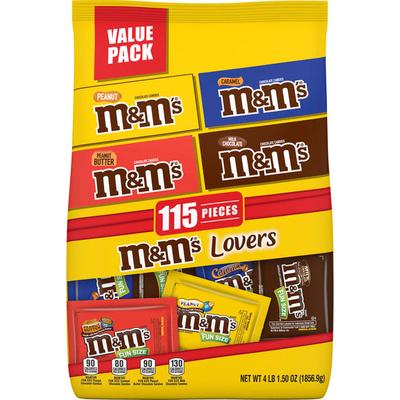 M&M's Fun Size Chocolate Candy Variety Mix (115 ct.)