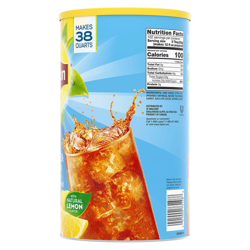 Lipton Sweetened Iced Tea Mix, Lemon (89.8 oz.)