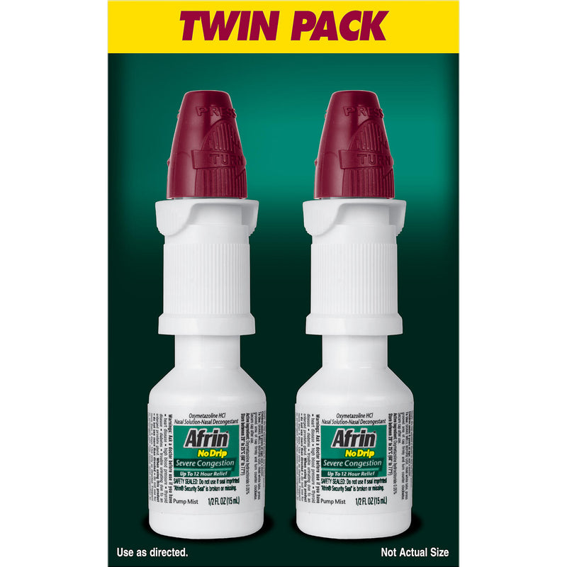 Afrin No Drip Severe Congestion Nasal Spray (20 ml each, 2 pk.)