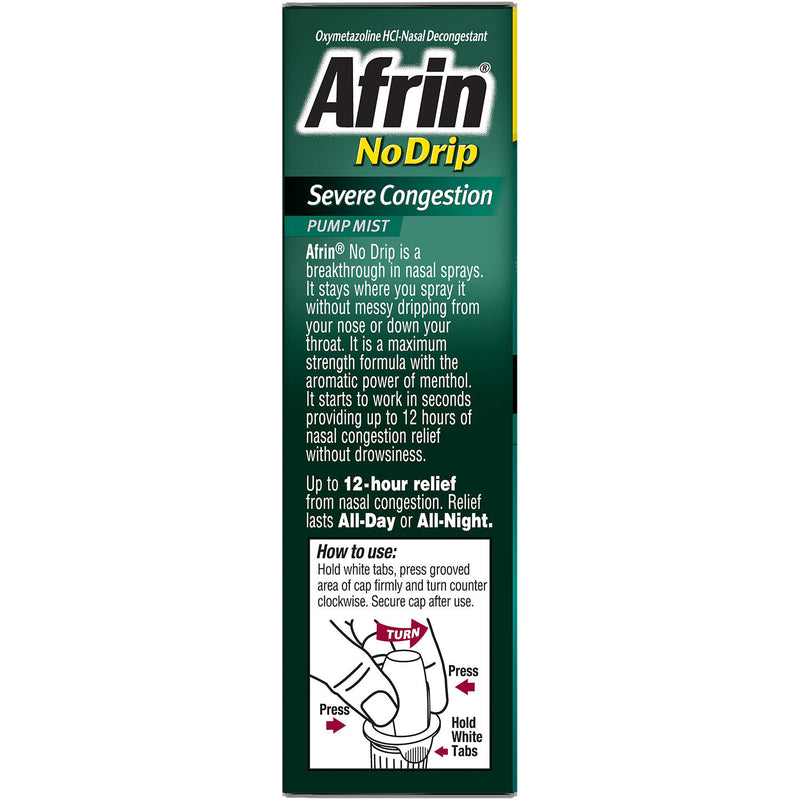 Afrin No Drip Severe Congestion Nasal Spray (20 ml each, 2 pk.)