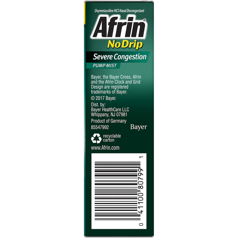 Afrin No Drip Severe Congestion Nasal Spray (20 ml each, 2 pk.)