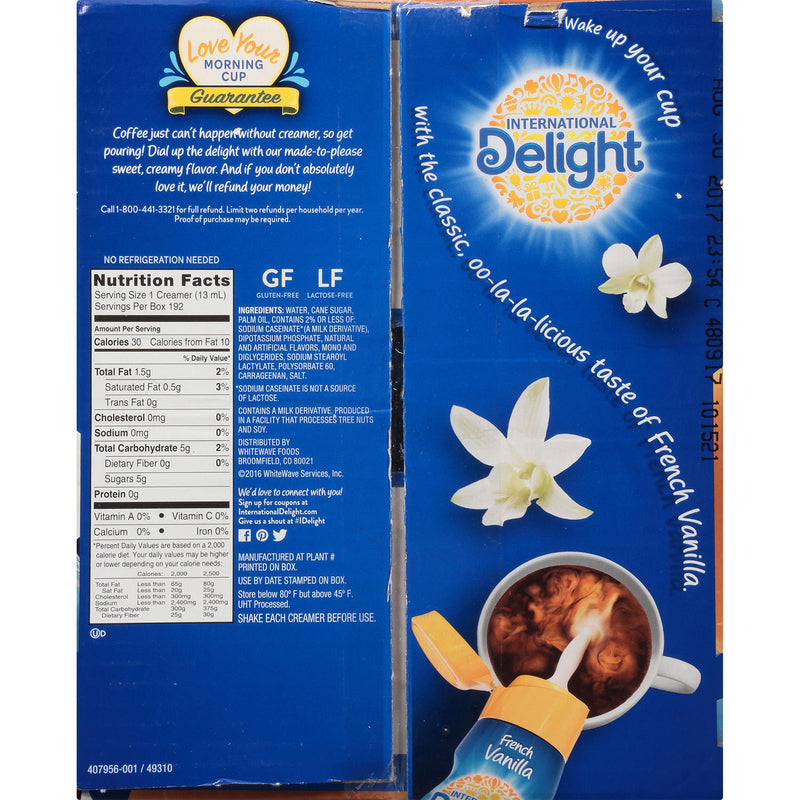 International Delight French Vanilla Creamer Singles (192 ct.)