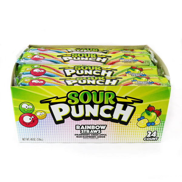 Sour Punch Rainbow Straws (2 oz., 24 ct)