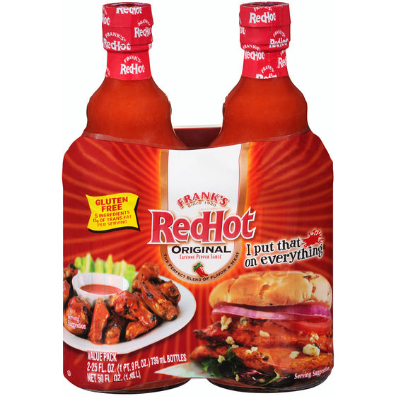 Frank's RedHot Original Cayenne Pepper Sauce (25 oz., 2 pk.)