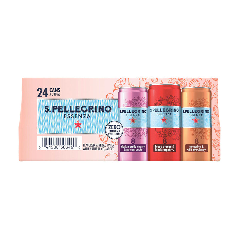 S. Pellegrino Essenza Flavored Mineral Water Variety Pack (11.15 fl. oz., 24 pk.)