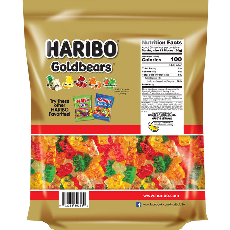 Haribo Gold-Bears Gummi Bear Candy (72oz.)