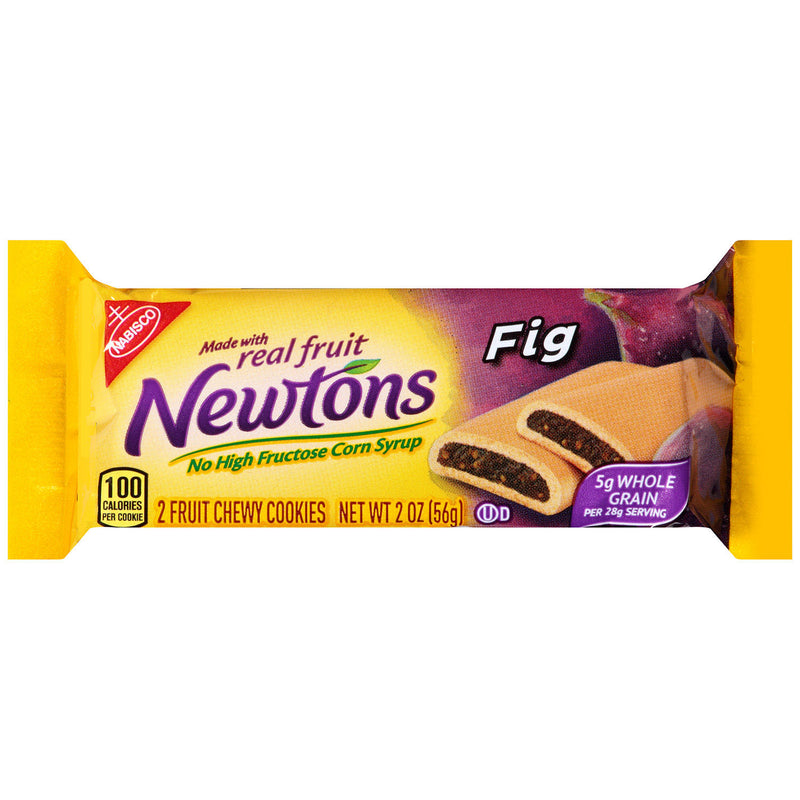 Newtons Soft & Fruit Chewy Fig Cookies, 4 Trays of 12 Packs (2 Cookies Per Pack)