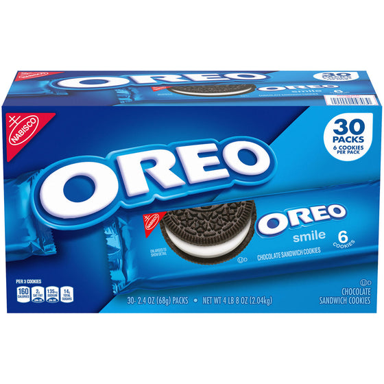 Nabisco Oreo Chocolate Sandwich Cookies (2.4 oz., 30 pk.)