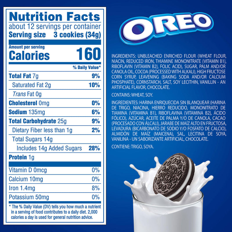 Nabisco Oreo Chocolate Sandwich Cookies (2.4 oz., 30 pk.)