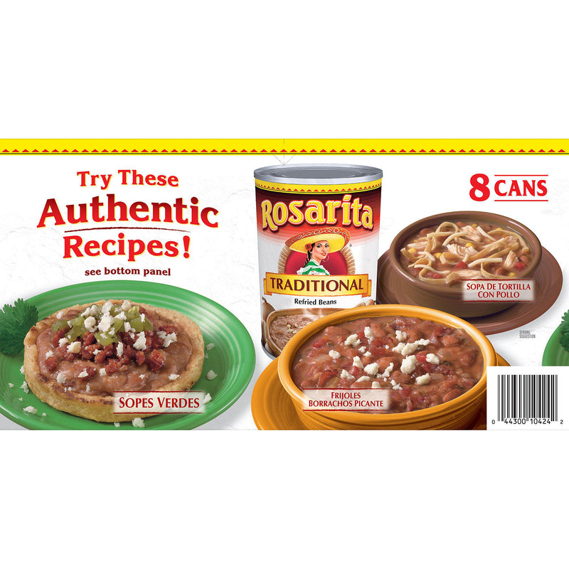 Rosarita Traditional Refried Beans (16 oz., 8 ct.)