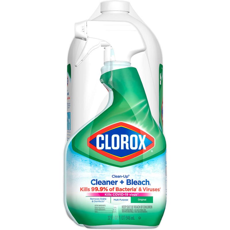 Clorox Clean-Up All-Purpose Cleaner with Bleach, Original, 32 oz. Spray and 180 oz. Refill Bottle