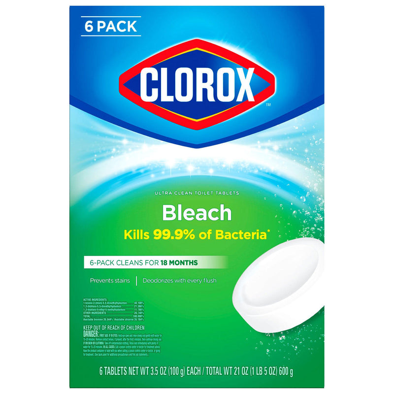 Clorox Automatic Toilet Bowl Cleaner Tablets with Bleach (6 ct.)