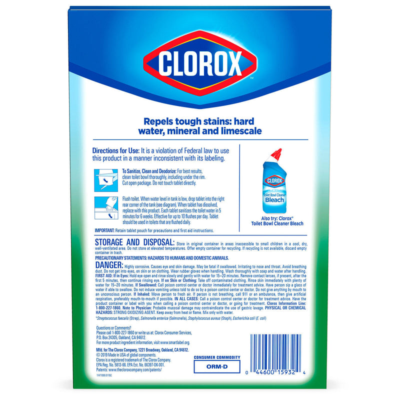 Clorox Automatic Toilet Bowl Cleaner Tablets with Bleach (6 ct.)