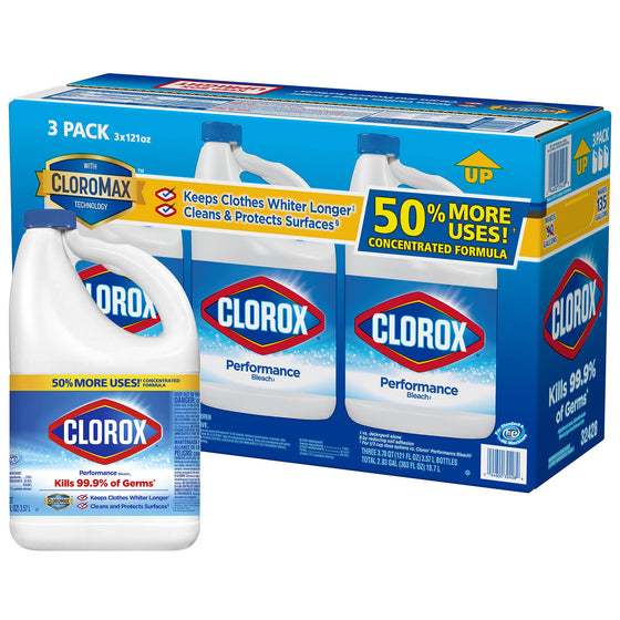 Clorox Performance Bleach (121 oz. bottles, 3 pk.)