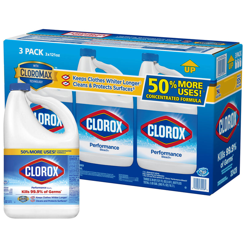 Clorox Performance Bleach (121 oz. bottles, 3 pk.)