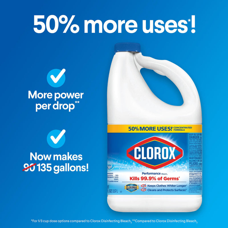 Clorox Performance Bleach (121 oz. bottles, 3 pk.)