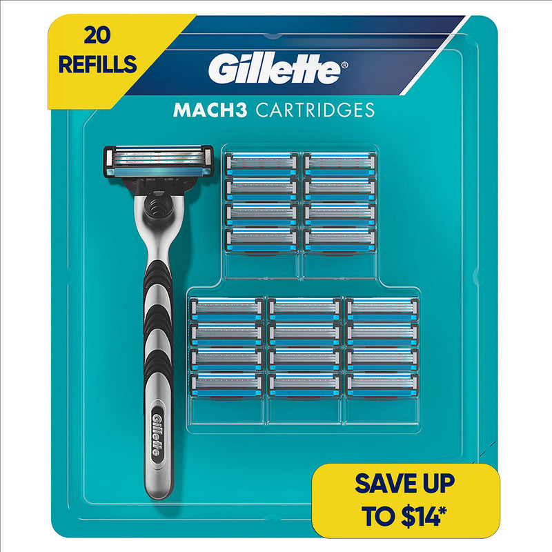 Gillette Mach3 Men's Razor Blade Refills (20 ct.)