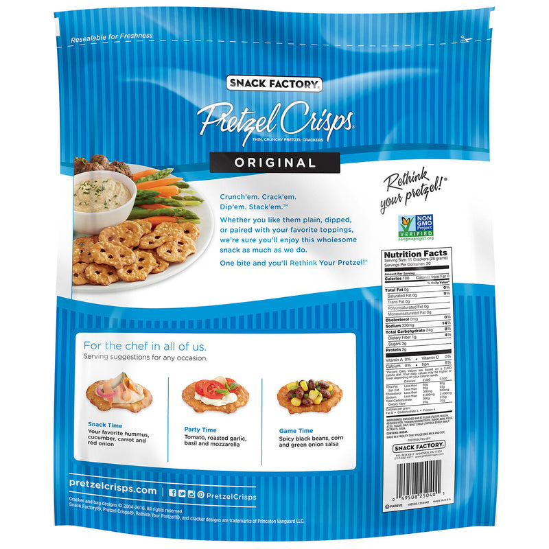 Snack Factory Pretzel Crisps Original (30 oz.)