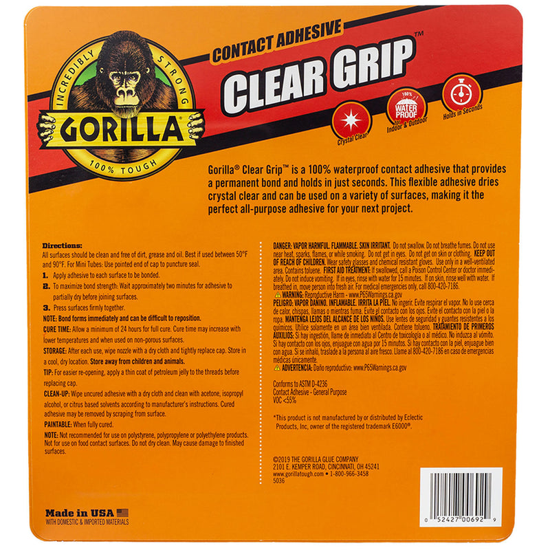 Gorilla Clear Grip, 4 Pack