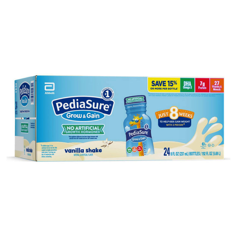 PediaSure Grow and Gain Nutrition Shake for Kids, Vanilla (8 fl. oz., 24 pk.)