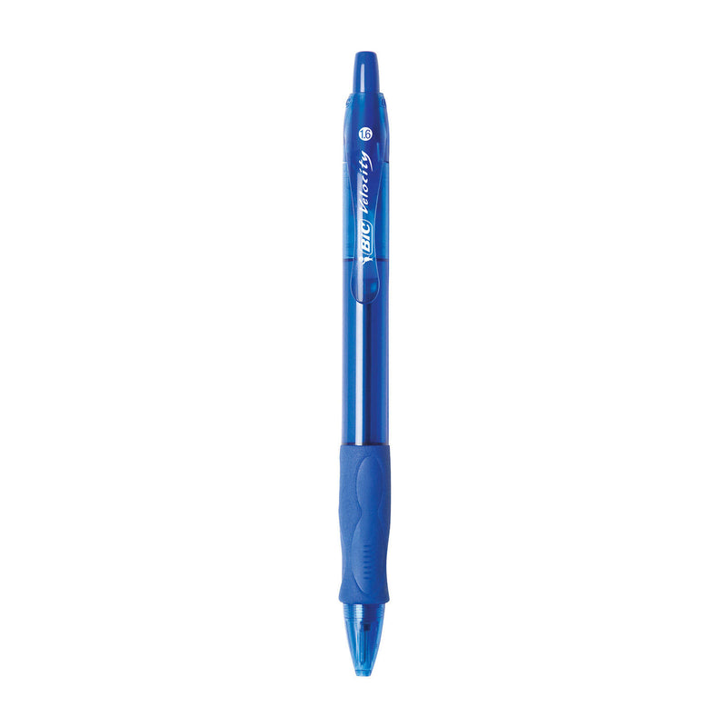 BIC Velocity Retractable Ballpoint Pen, 1.6 mm, Bold, Blue (12 pk.)