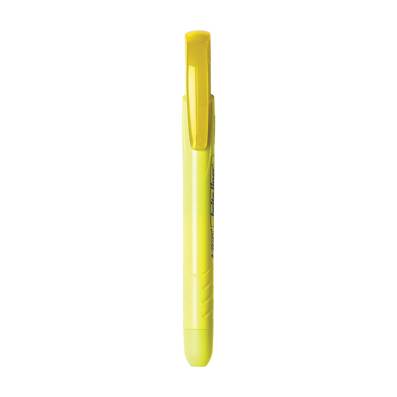 BIC Brite Liner Retractable Highlighter, Chisel Tip, Fluorescent Yellow (12 pk.)