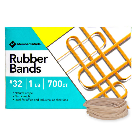 Member's Mark Rubber Bands, #32 1lb Box, Approximately 700 Bands