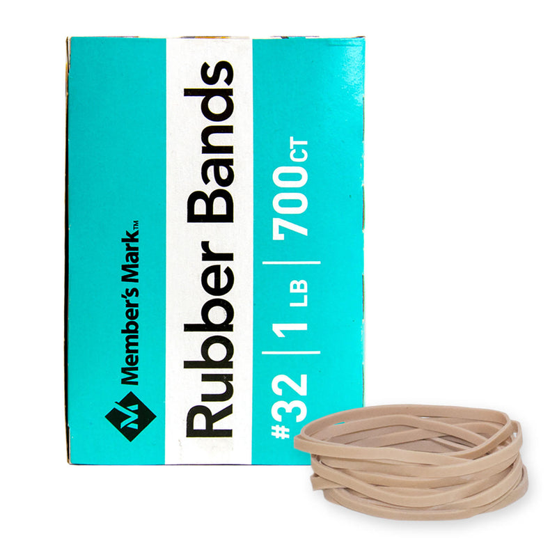 Member's Mark Rubber Bands, #32 1lb Box, Approximately 700 Bands