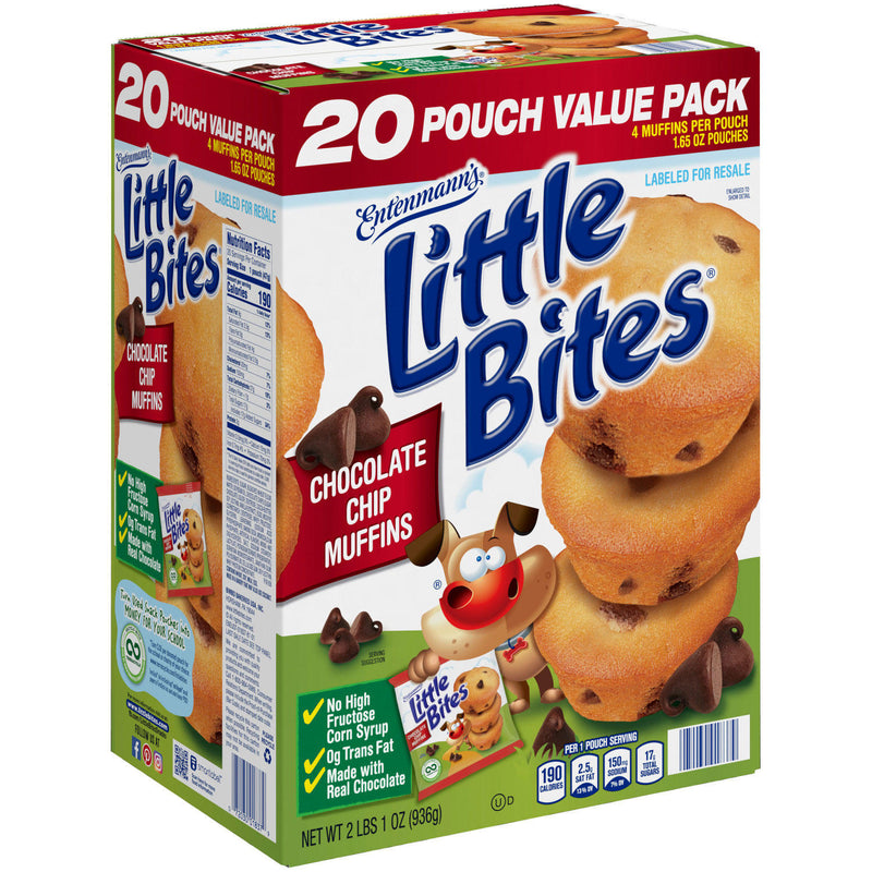 Entenmann's Little Bites Chocolate Chip Muffins (1.65oz / 20pk)