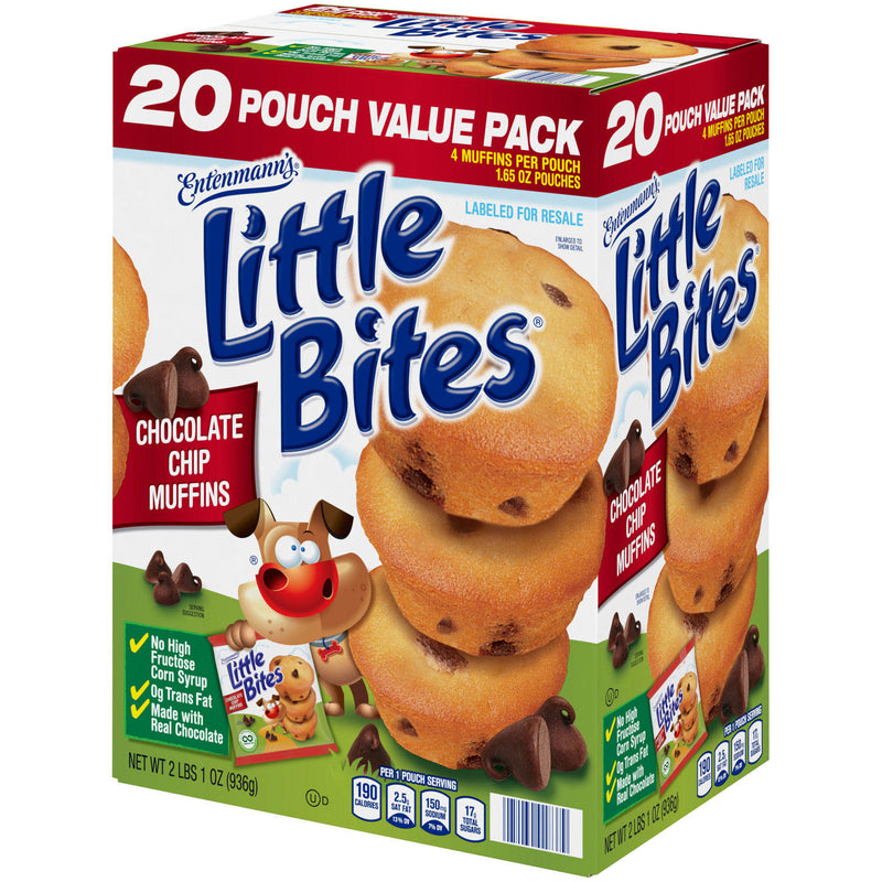 Entenmann's Little Bites Chocolate Chip Muffins (1.65oz / 20pk)