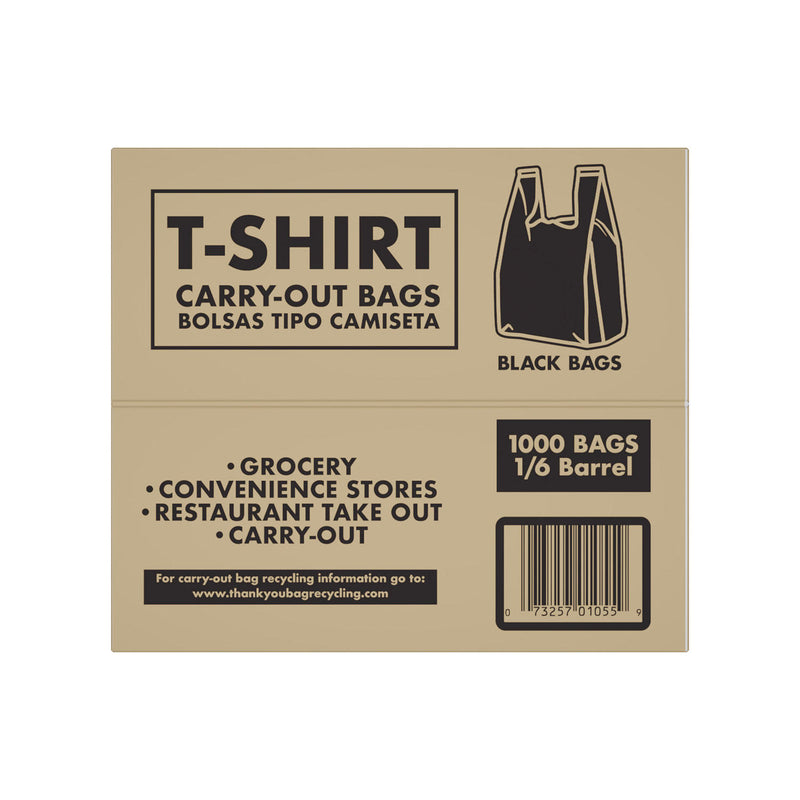 Member's Mark Black T-Shirt Carryout Bags (1,000 ct.)