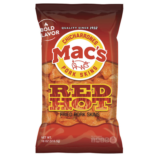 Mac's Red Hot Pork Skins (18 oz.)