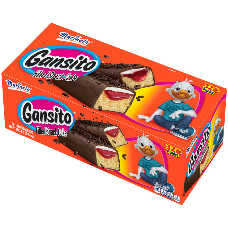 Marinela Gansito Snack Cakes (1.76oz / 32pk)