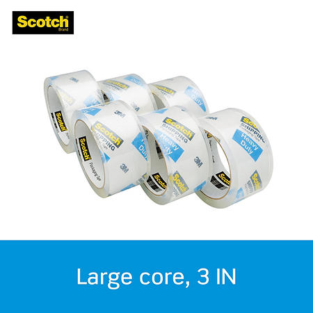 Scotch Heavy Duty Packaging Tape, 36 Rolls