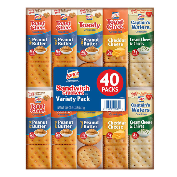 Lance Sandwich Crackers, Variety Pack (1.41 oz., 40 ct.)