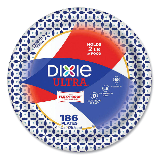 Dixie Ultra Paper Plates, Heavyweight, 10 1/16" (186 ct.)