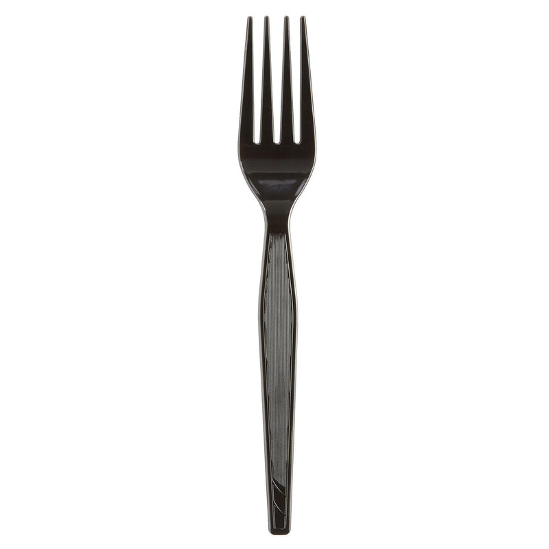 Dixie Plastic Cutlery, Heavyweight Forks, Black (1000 ct.)