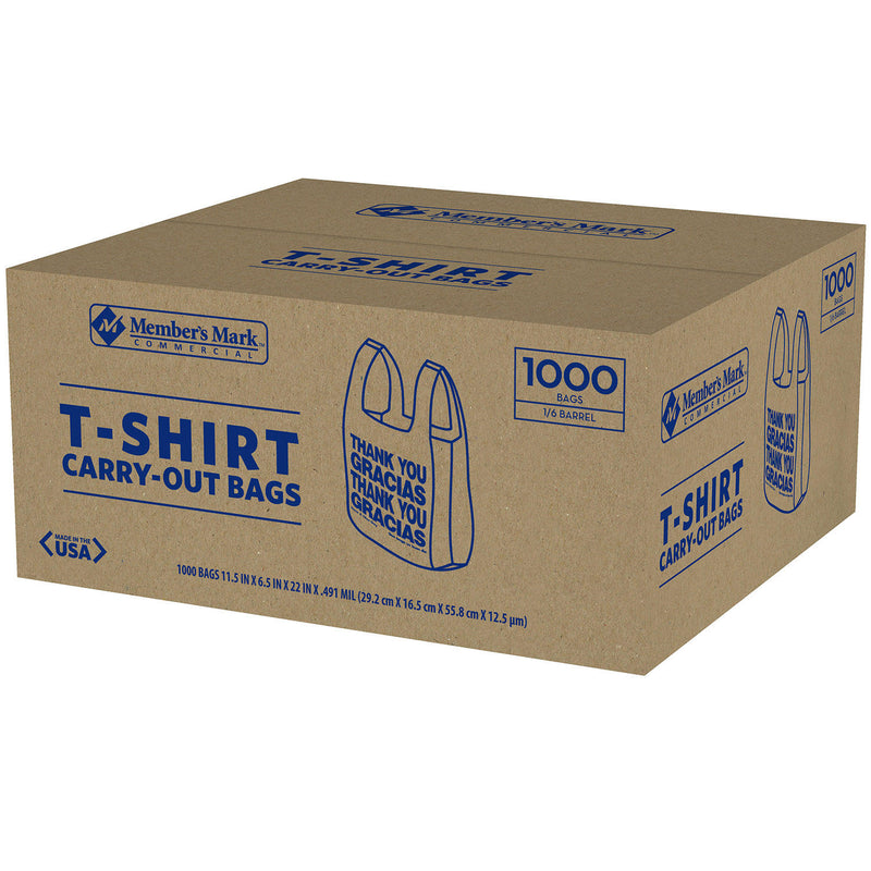 T-Shirt Carry-Out Bags (1,000 ct.)