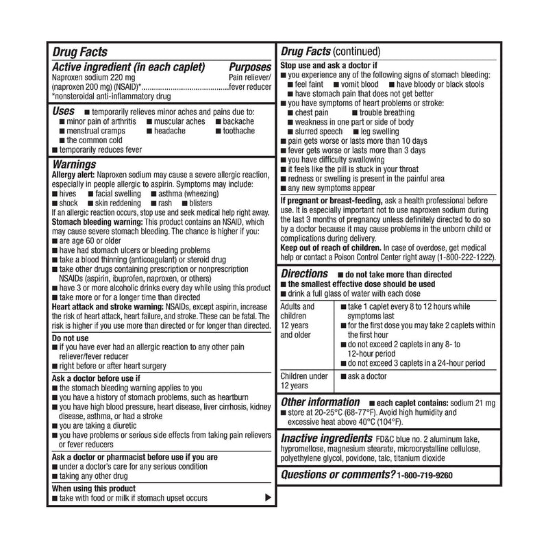 Member's Mark Naproxen Sodium Tablets USP, 220 mg (400 ct.)