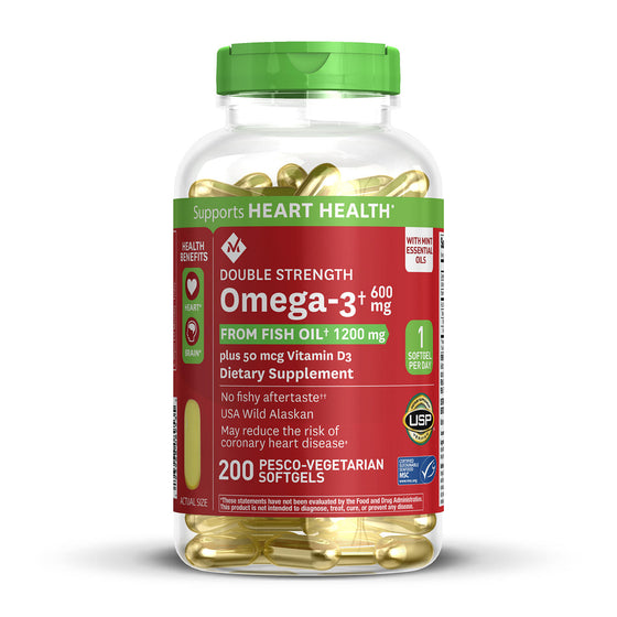 Member's Mark 600mg Omega-3 from Fish Oil with 50 mcg Vitamin D3 (200 ct.)