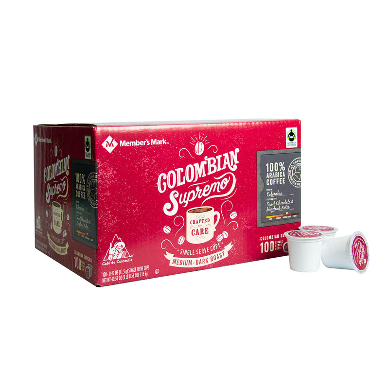 Member's Mark Colombian Supremo Coffee, Single-Serve Cups (100 ct.)