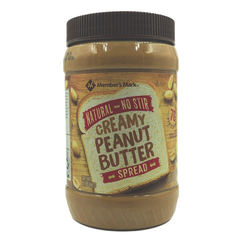 Natural No Stir Creamy Peanut Butter Spread (40 oz., 2 ct.)