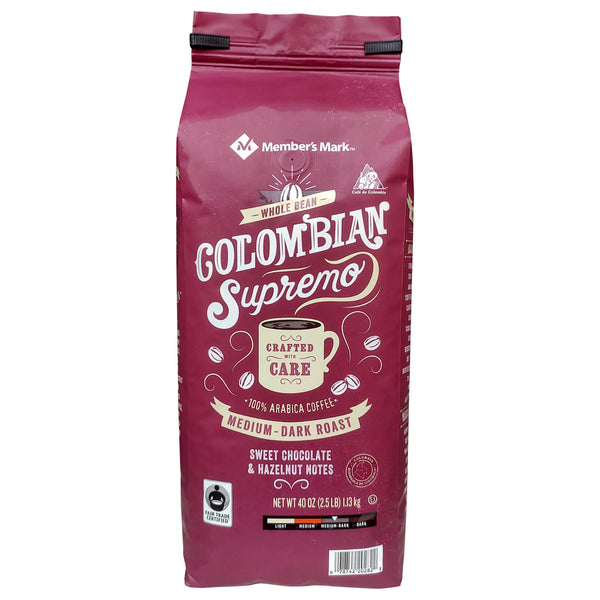 Member's Mark Colombian Supremo Whole Bean Coffee (40 oz.)