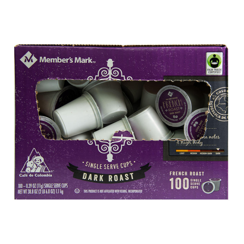 Member's Mark French Roast Coffee, Single-Serve Cups (100 ct.)